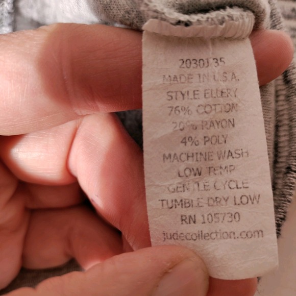 Vintage Jude Tank Top Gray Striped Shirt Womens Small Made in USA - Picture 16 of 16